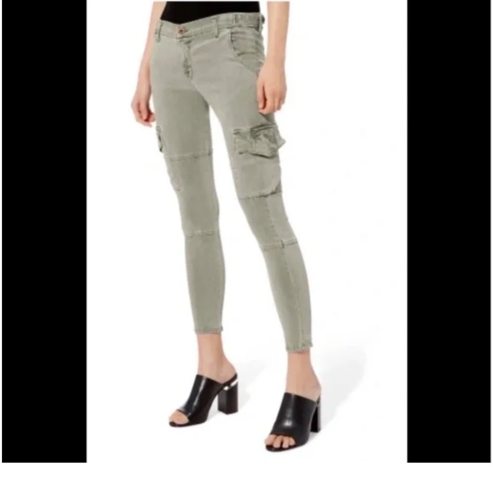 NSF The Vincent Stretch Sateen Cargo Pants in Olive size 26